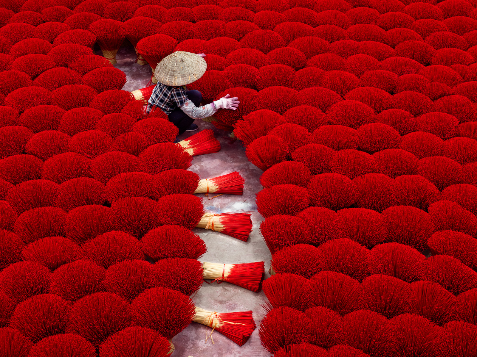Drying Incense, Vietnam by David Murray