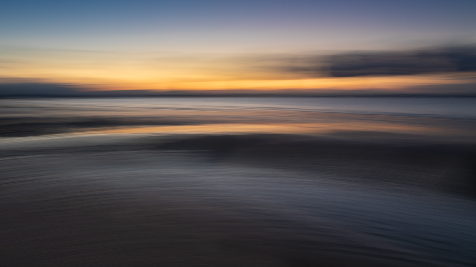 Sunset seascape abstract by Alan Cairns